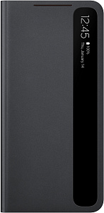 Smart Clear View Cover для Samsung S21 (черный)